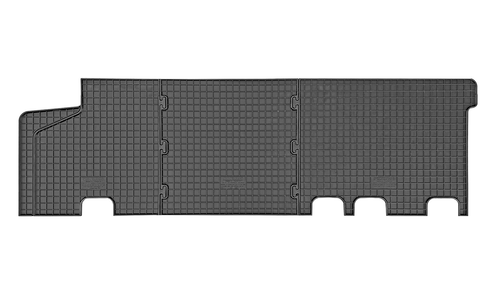 Set covorase auto din cauciuc VW T5 Caravelle; T6 Caravelle; T6 Transporter 2015- (randul 2), 1 usa culisanta dreapta, Negre