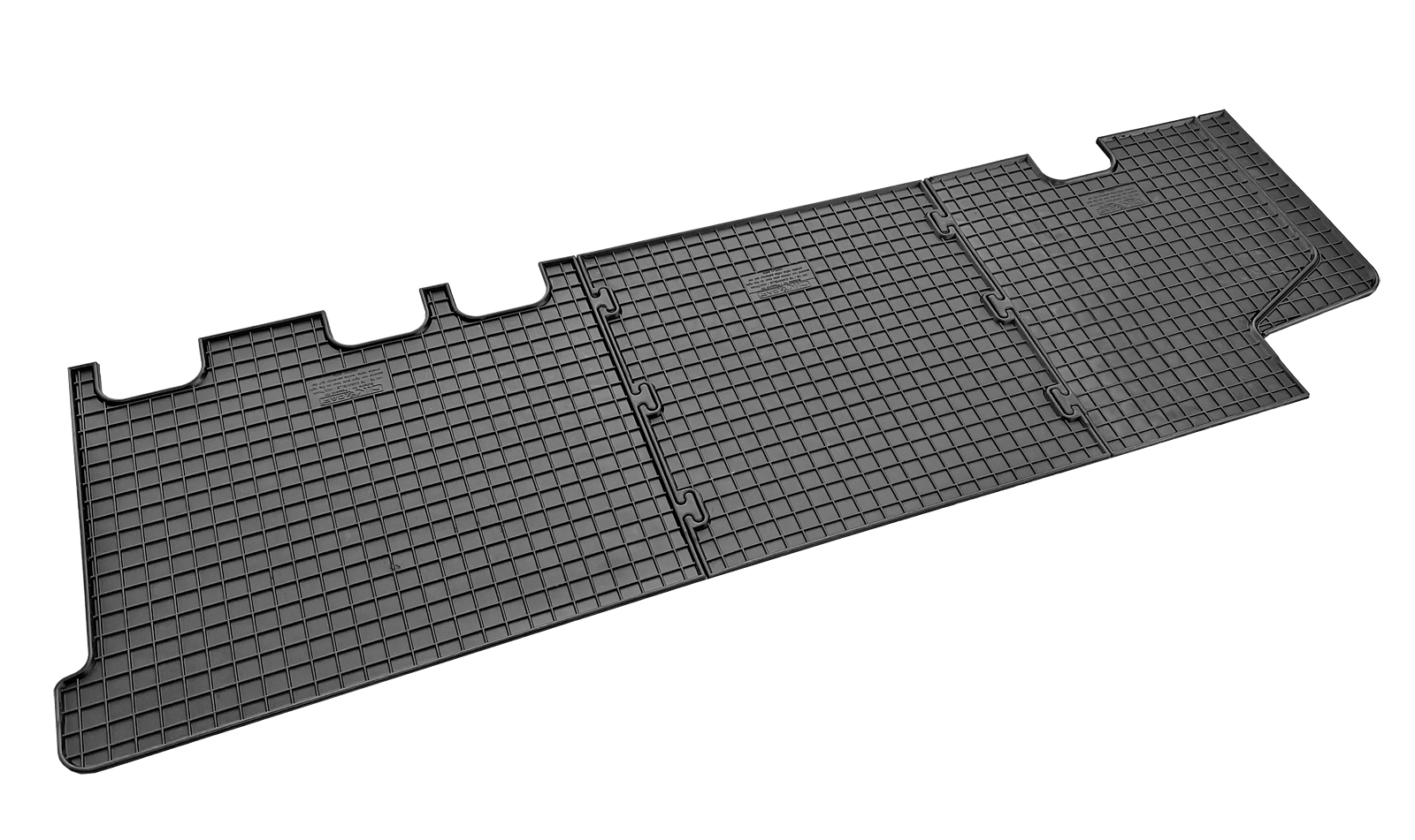 Set covorase auto din cauciuc VW T5 Caravelle; T6 Caravelle; T6 Transporter 2015- (randul 2), 1 usa culisanta dreapta, Negre