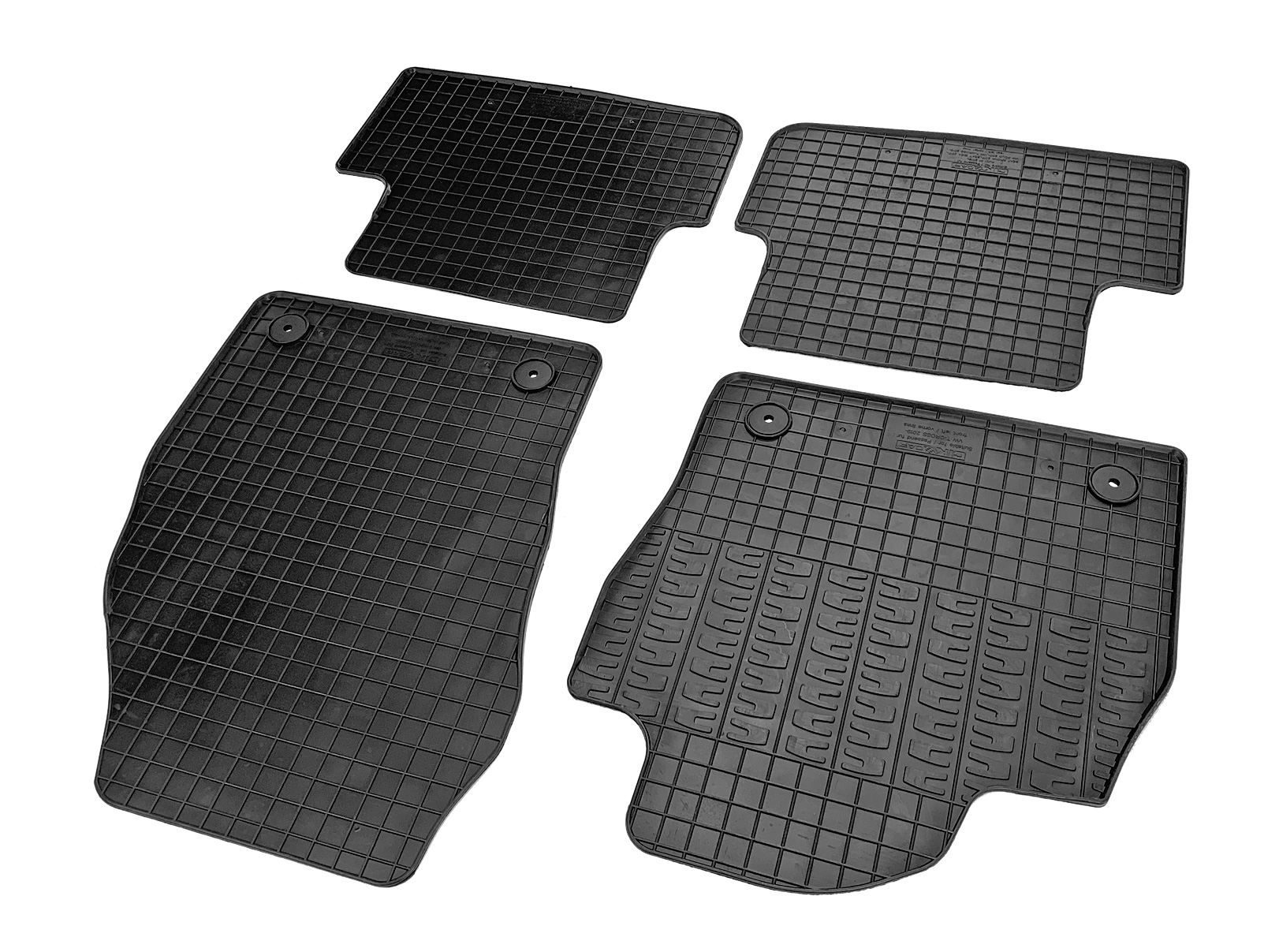 Set covorase auto din cauciuc VW T-Cross 2019-, Negre