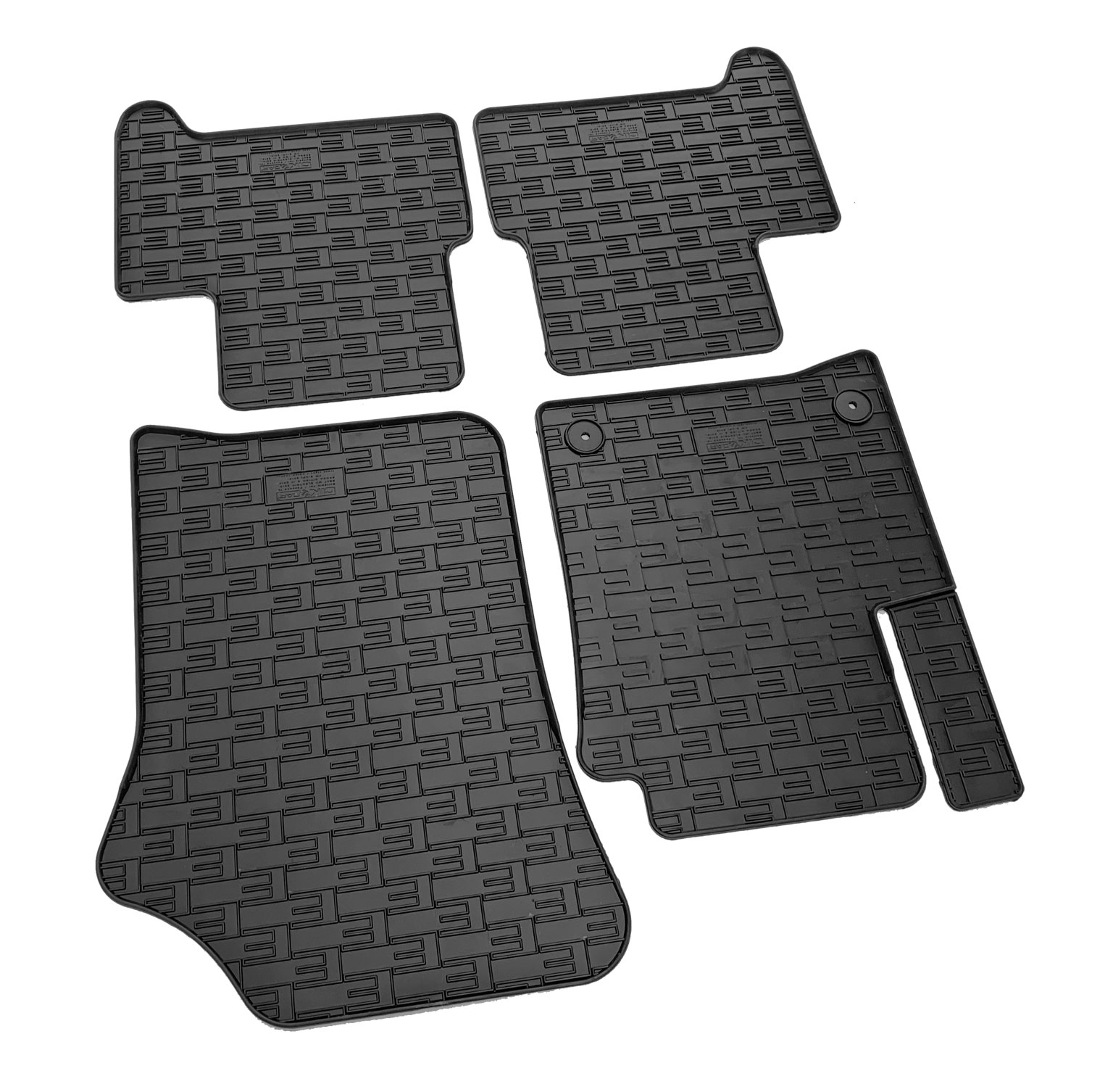 Set covorase auto din cauciuc VW E-Up 2019-; Skoda Citigo E 4 2019-; Seat Mii 2019-, Electric, Negre