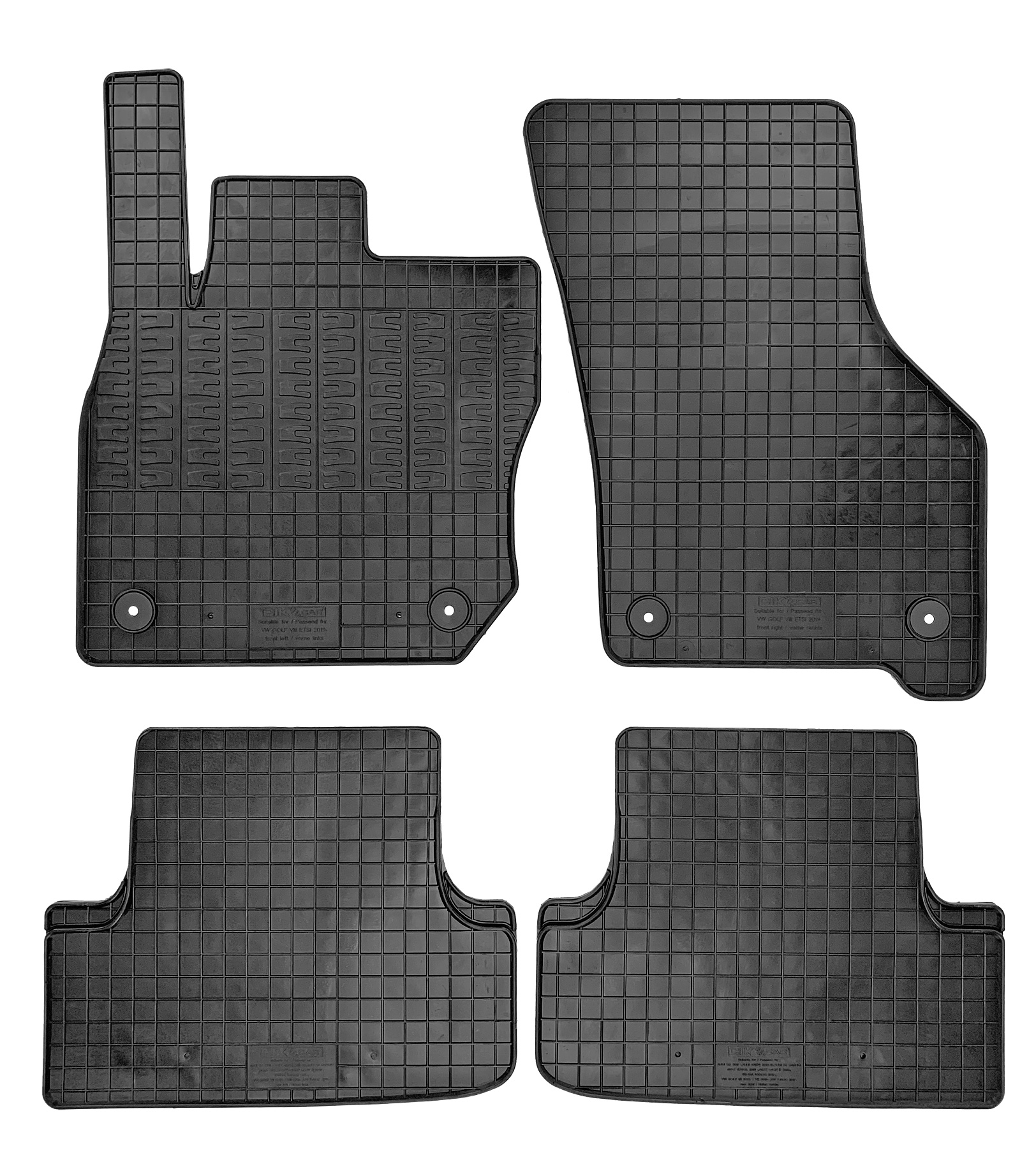 Set covorase auto din cauciuc VW Golf VIII Hatchback, 2020-, eTSI, Negre