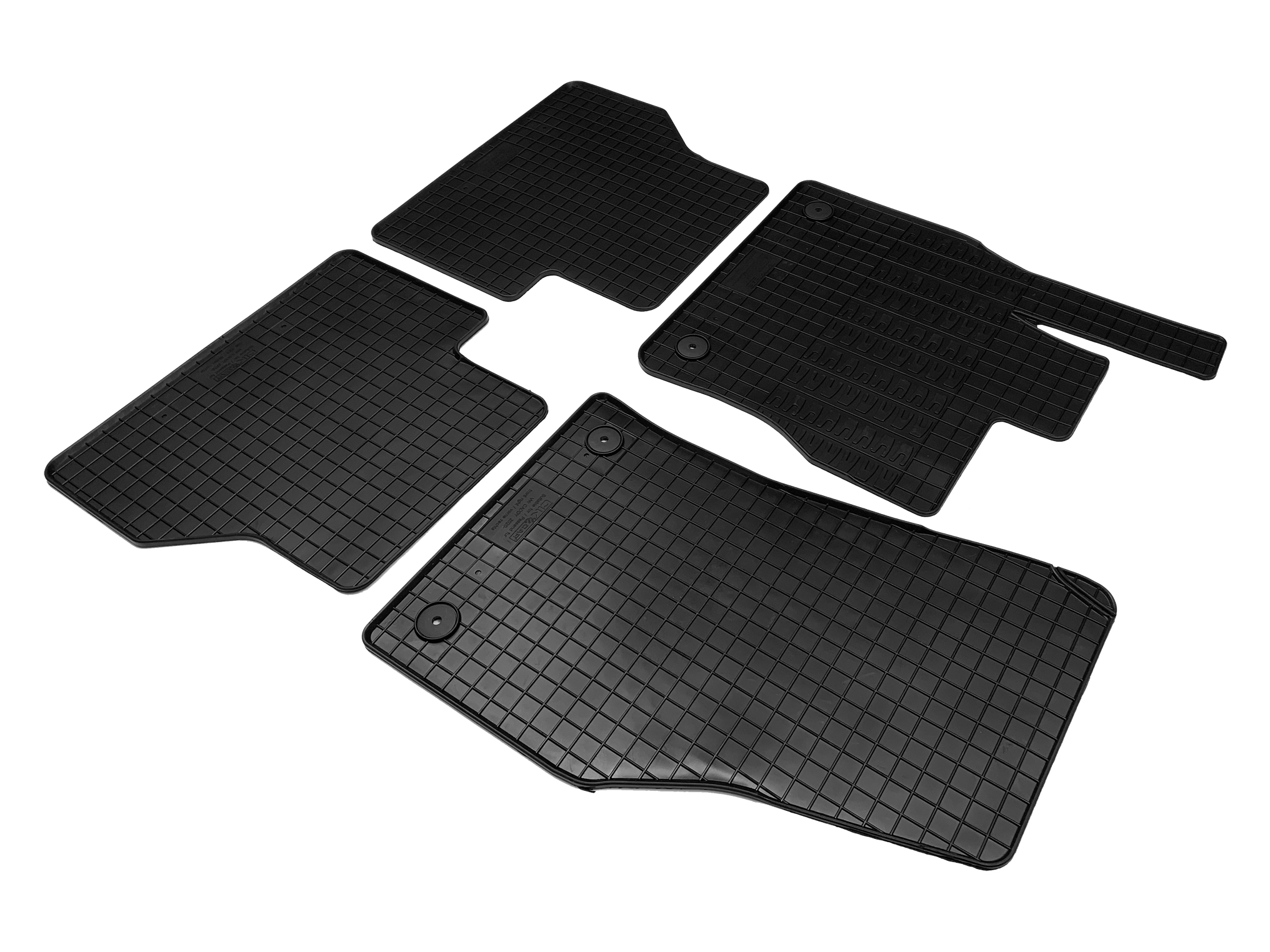 Set covorase auto din cauciuc Vw Caddy (SB) 2020-, 5 Usi; Ford Connect 2022-, 5 Usi, Negre