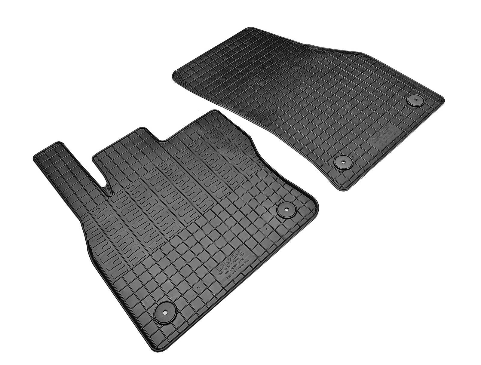 Set covorase auto din cauciuc Vw Caddy (SB) 2020- , 2 Usi; Ford Connect 2022-, 2 Usi, Negre