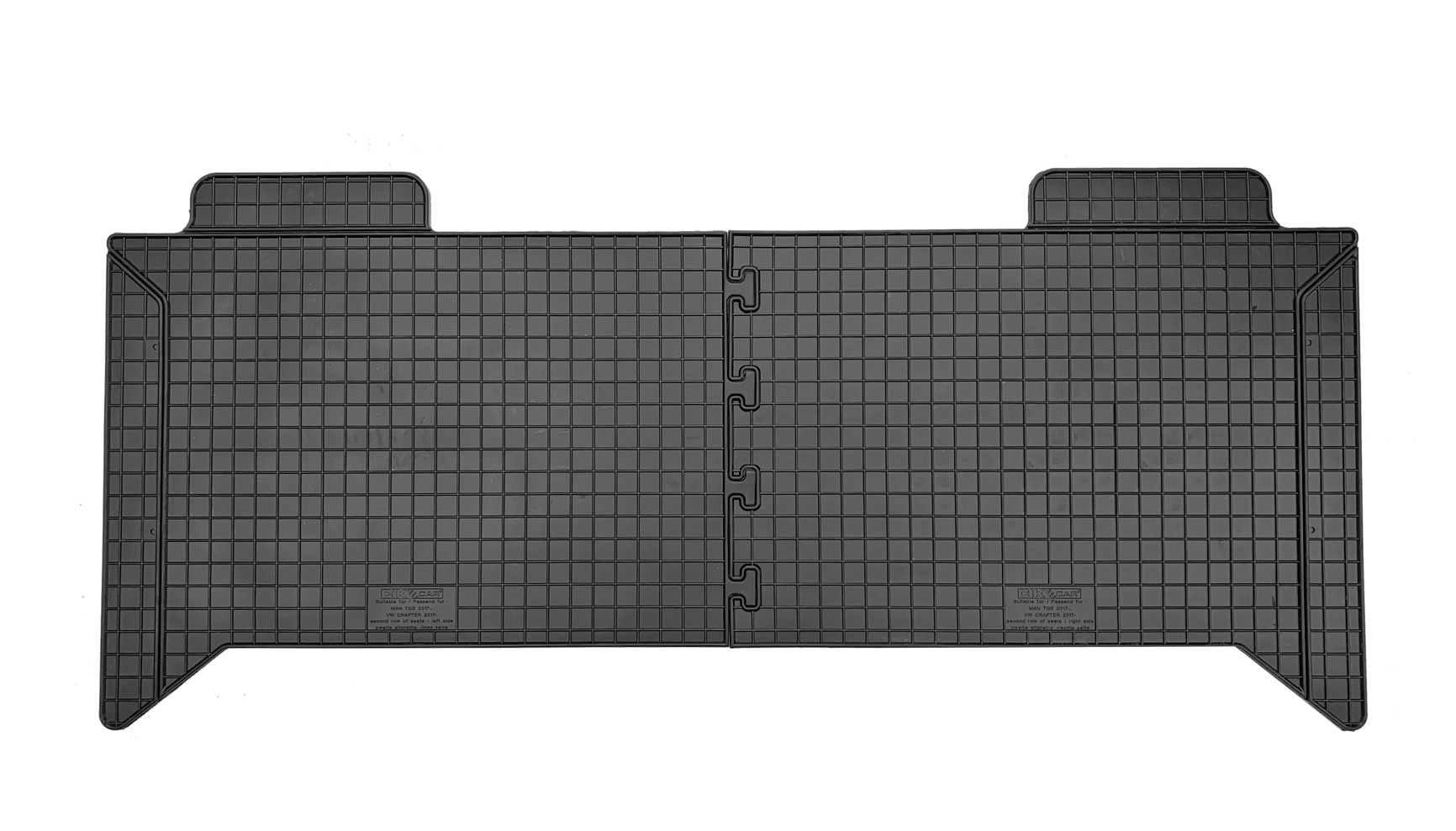 Set covorase auto din cauciuc Vw Crafter 2017-; Vw Crafter 2020-; Man TGE 2017- [Cabina Dubla] (randul 2), Negre