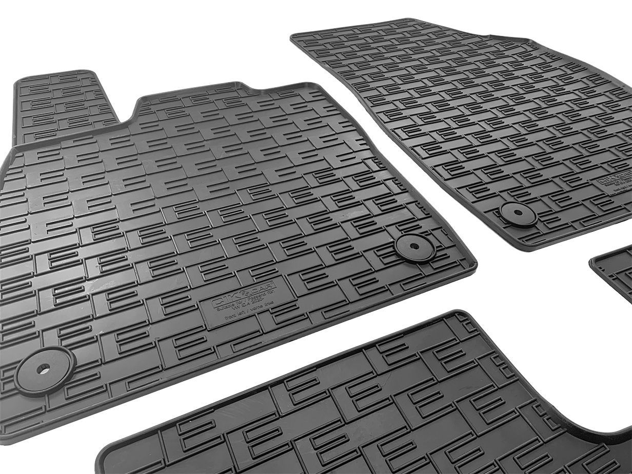 Set covorase auto din cauciuc VW ID.4 2020-; VW ID.5 2022-; Audi Q4 E-Tron 2021-; Skoda Enyaq 4 2021-; Skoda Enyaq Coupe 4 2021-; Cupra Tavascan 2023-, Negre