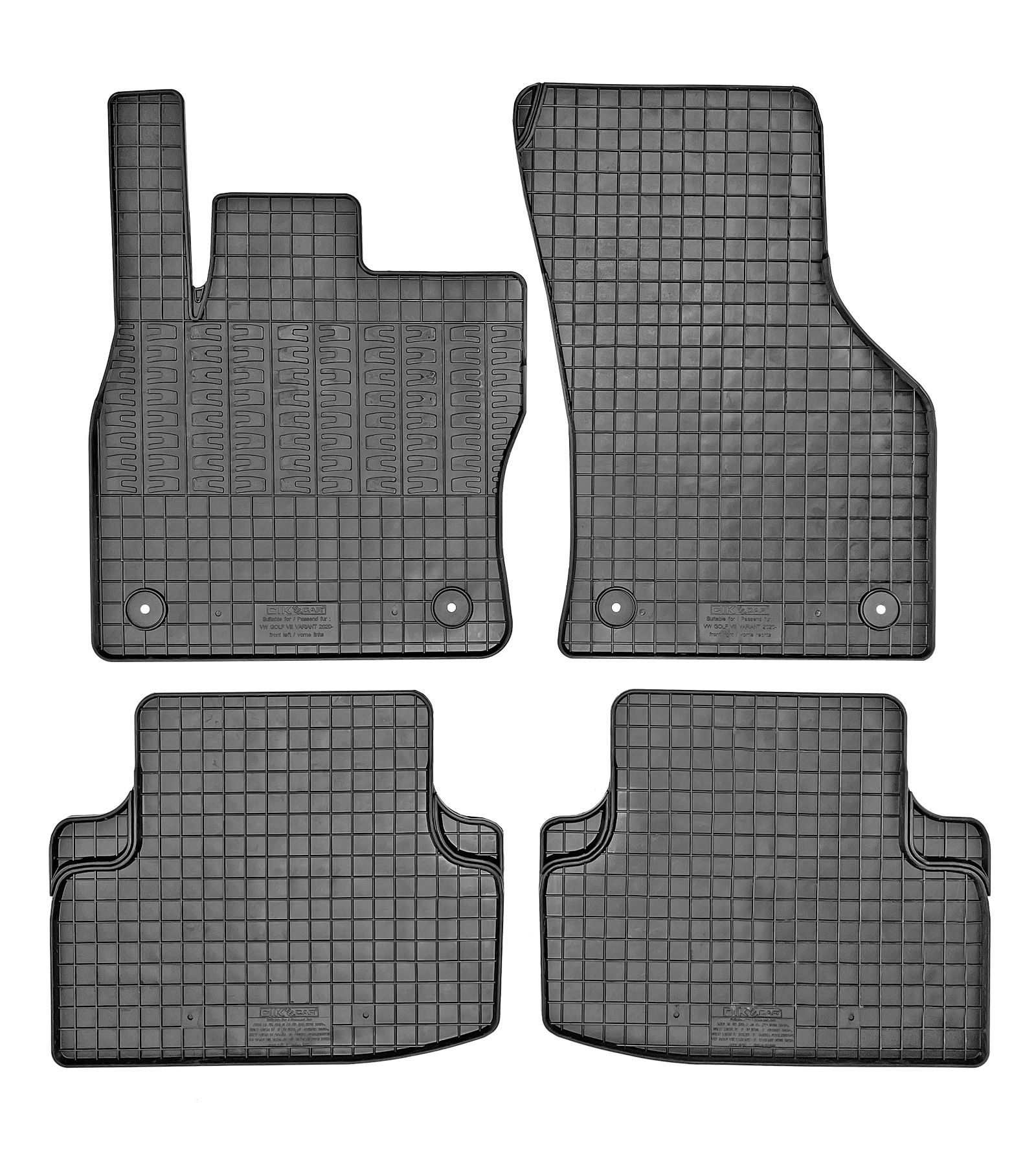 Set covorase auto din cauciuc VW Golf VIII Variant 2020-, Negre
