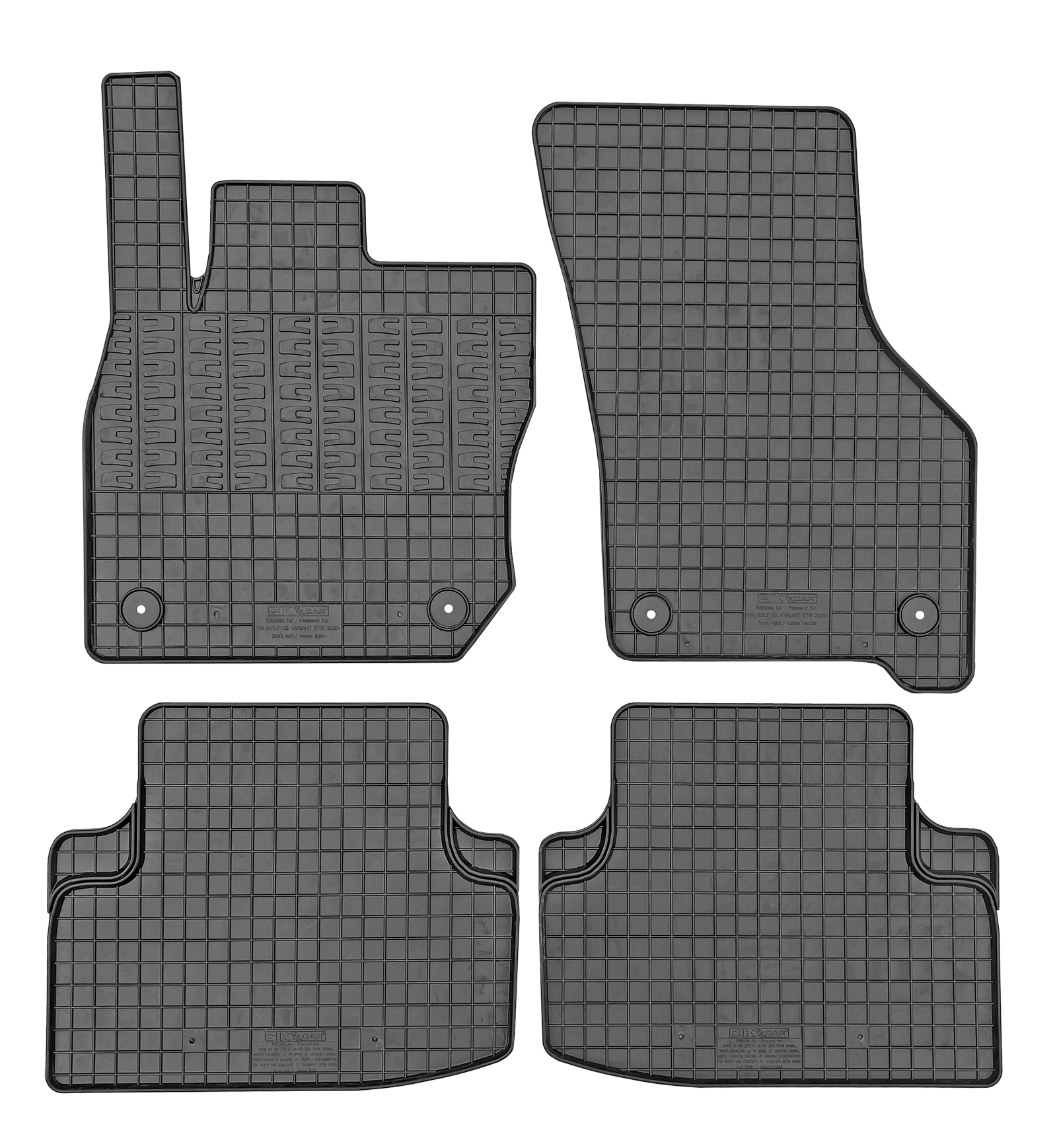 Set covorase auto din cauciuc VW Golf VIII Variant 2020- , eTSI, Negre