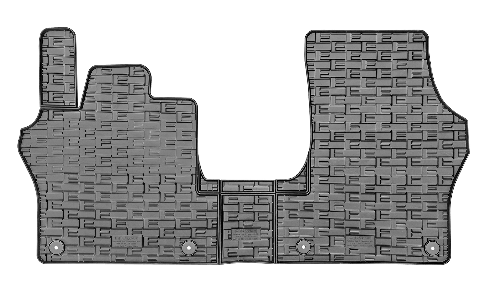 Set covorase auto din cauciuc VW ID. Buzz Personal 2022-, Negre