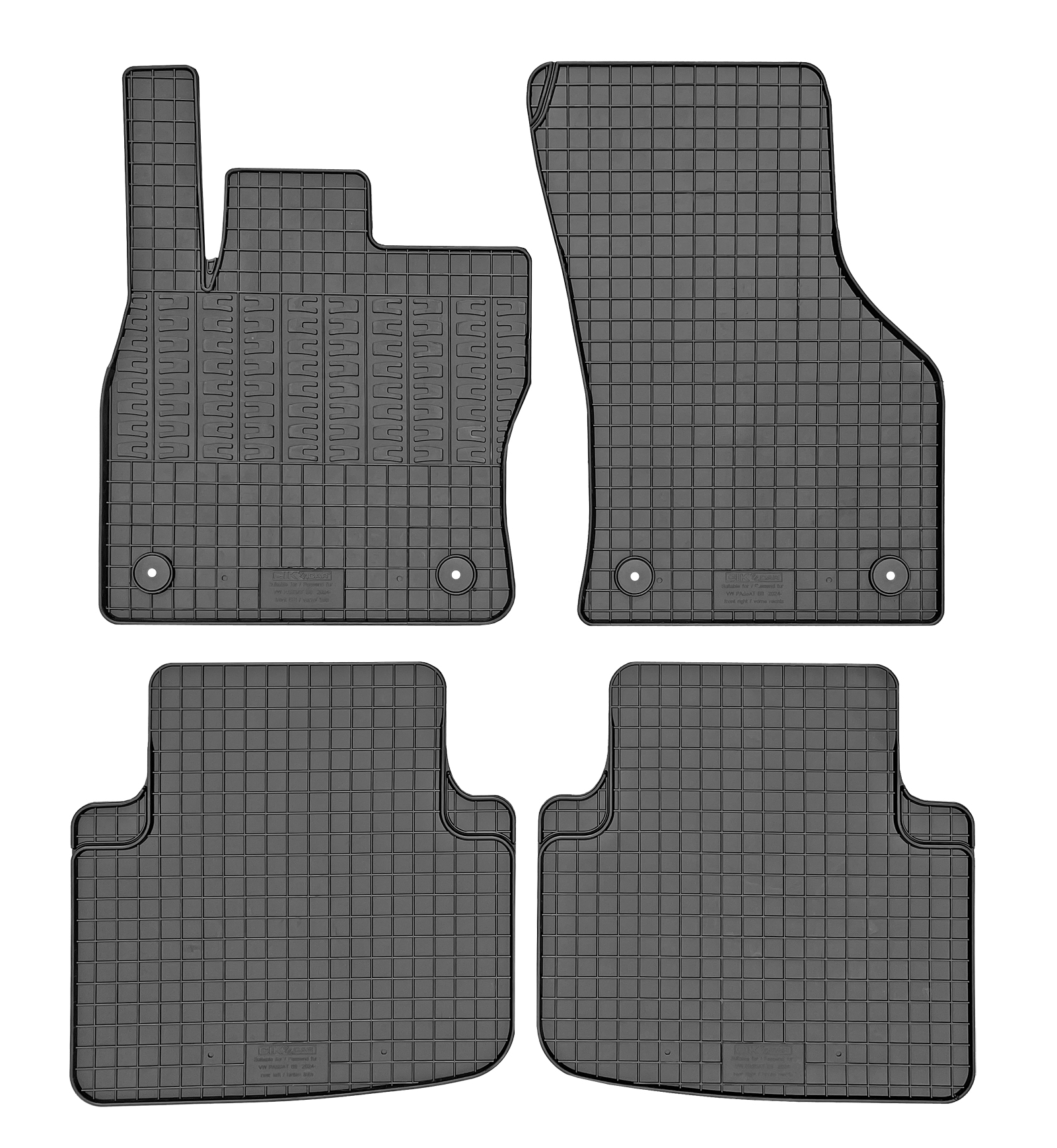 Set covorase auto din cauciuc VW Passat B9 2024-; Skoda Superb 4 2024-, Combi, Negre