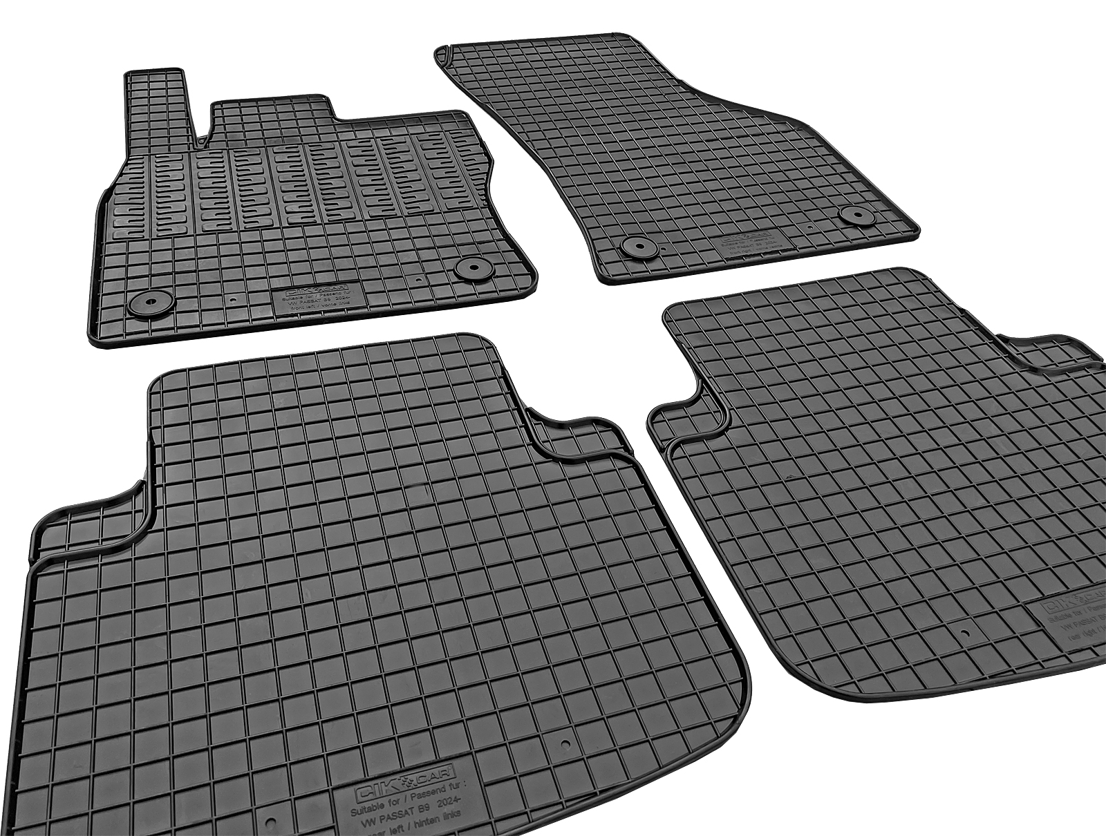 Set covorase auto din cauciuc VW Passat B9 2024-; Skoda Superb 4 2024-, Combi, Negre