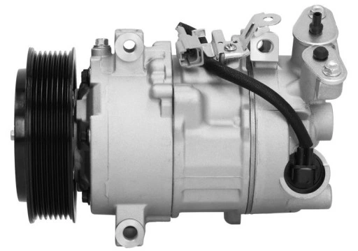 Compresor aer conditionat Renault Megane 3 (Z), 2008-2016, Scenic/Grand Scenic 2009-2016; motorizare 1.9 dci, diesel; 2.0 TCE, benzina, rola curea 119 mm, 7 caneluri, SRLINE Polonia