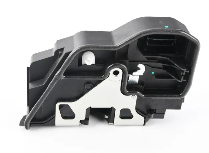 Broasca usa, incuietoare usa fata, stanga, BMW Seria 1 E81 E82 E87 F20, Seria 2 F22, Seria 3 E90 E91, F30 F31, Seria 4 F32 F33, Seria 5 E60 E61 F10, F07; Seria 7, E65/E66, F01/F02; X1 E84, X3 E83, X5 E70, X6 E71, cu 4 pini, 51217229461