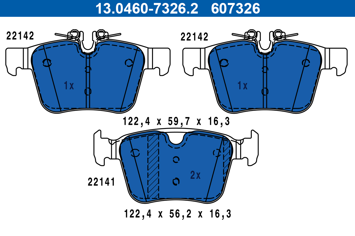 ATE set placute frana,frana disc
