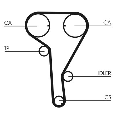 CONTINENTAL CTAM Set curea de distributie