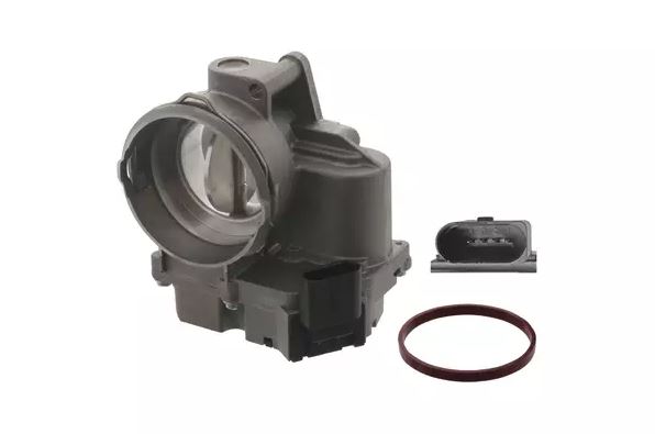 Carcasa clapeta acceleratie Audi A4 (8e2, B6), A4 (8ec, B7), A6 (4f2, C6); Seat Altea (5p), Leon (1p1); Skoda Superb (3u4); Vw Passat (3b3), 2.0 TDI, Febi Bilstein, 03G128063