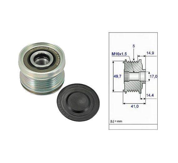 Fulie alternator Ina 535010110