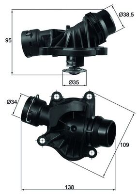 Termostat lichid racire Mahle Original TI23488