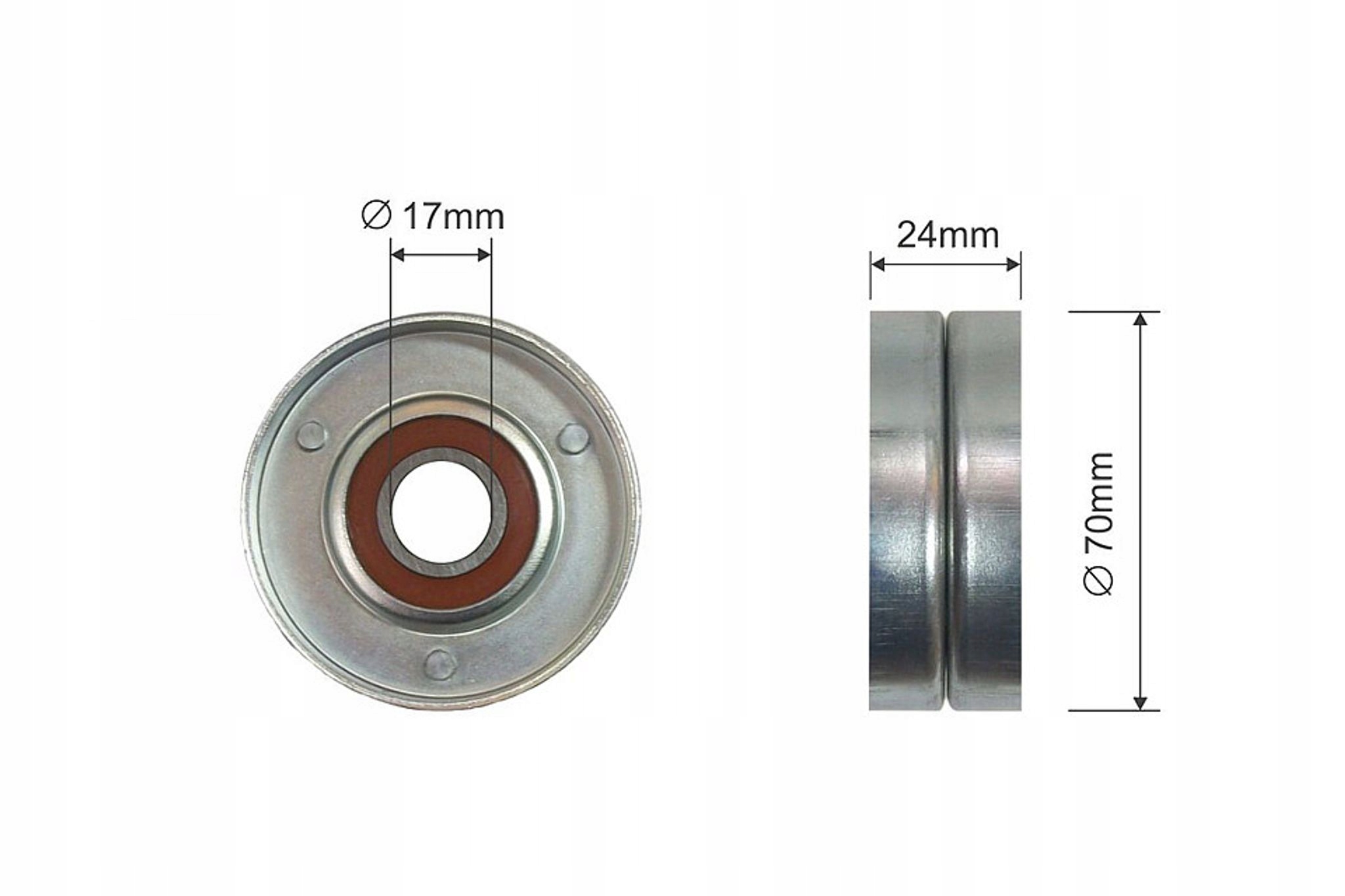 Rola curea transmisie Audi A3, Seat Cordoba, Cordoba Vario, Ibiza 2, Inca, Leon, Skoda Octavia 1, Vw Bora, Caddy 2, Golf 4, Polo, Polo Classic 1.9d 11.1995-03.2010, NTY RNK-VW-007