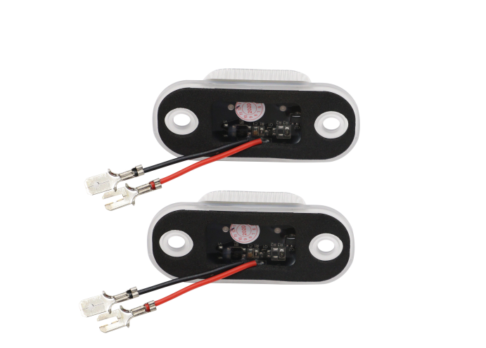 Set 2 buc lampa numar AUDI 100 (C4), 12.1990-05.1994, Audi 80 (B4), 09.1991-12.1996; A6 (C4), 07.1994-10.1997, partea stanga, LED; transparent; TUNING,