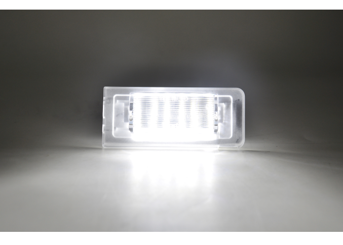 Set 2 buc lampa numar fata AUDI TT (8N), 10.1998-05.2006, partea stanga, LED; transparent; TUNING,