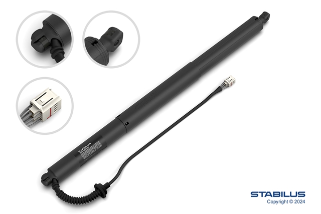 Actuator usa spate, hayon AUDI A3 (8Y), 04.2020-, STABILUS, lungime= 654 mm,