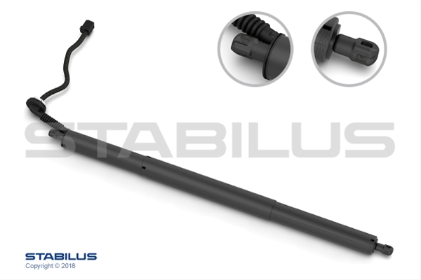Actuator usa spate, hayon AUDI Q2 (GA), 10.2016-, STABILUS, lungime= 613 mm,