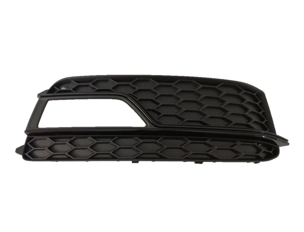 Grila bara fata AUDI A5/S5 (B8), 10.2011-08.2016, model : S-Line, partea dreapta, cu gauri lampa ceata,