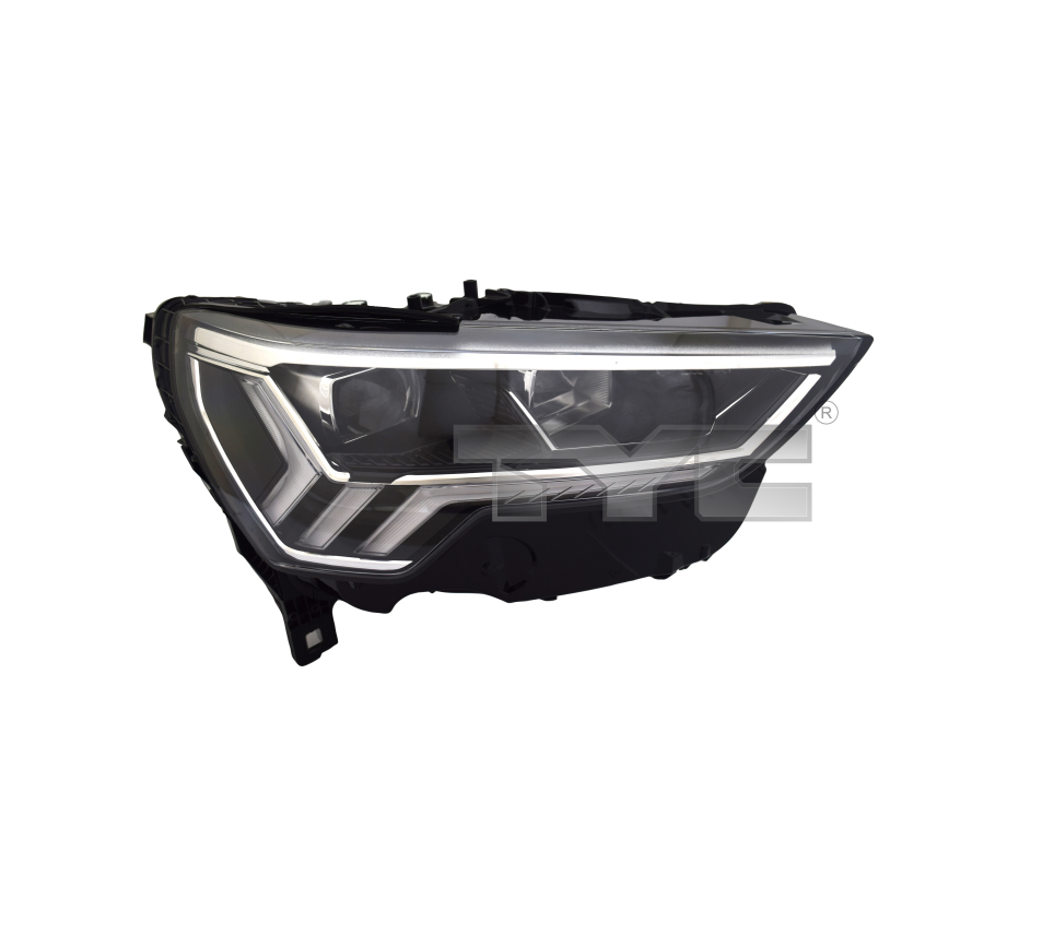 Far AUDI Q3 (F3), 07.2018-, partea dreapta, TYC, cu LED daytime running light; LED; electrical; fara LED module; fara unitate control LED; cu motor; LED; cu dynamic colting light,