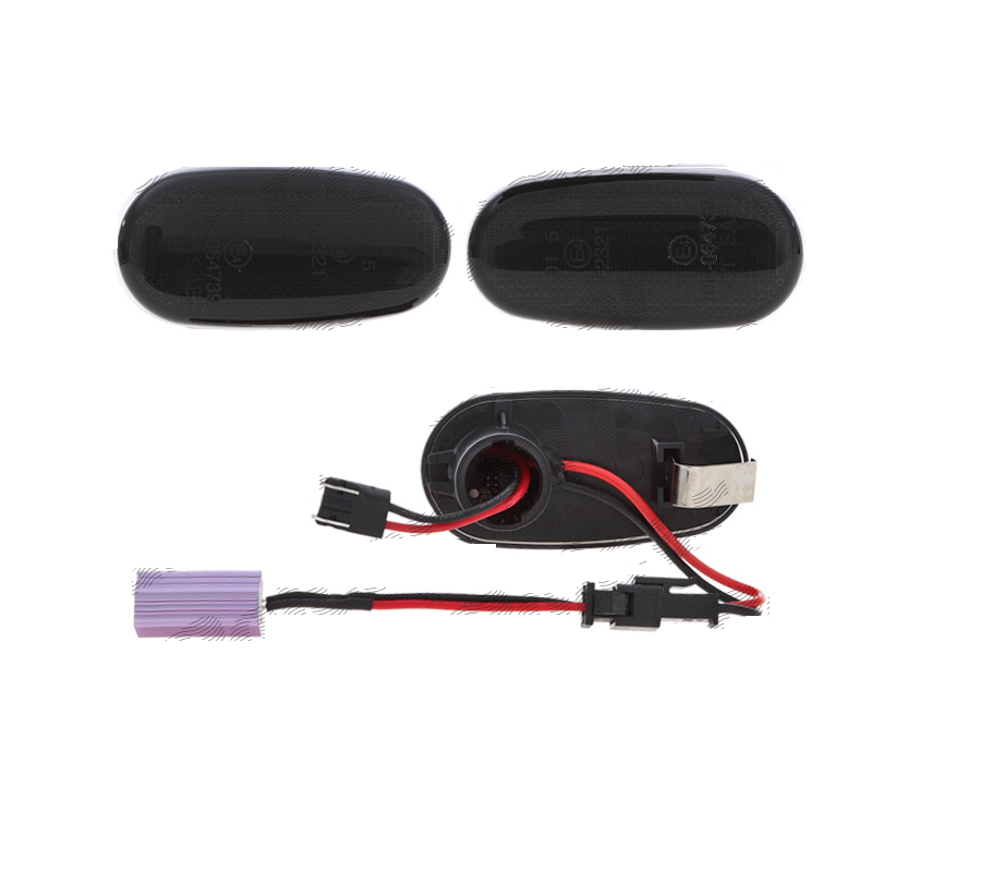 Set lampa semnalizare laterala ALFA ROMEO 147 (937), 10.2000-10.2004; GT (937), 11.2003-08.2010; MITO (955), 07.2008-12.2018; FIAT BRAVO (198), 02.2007-, LED; fumuriu; TUNING; LED,