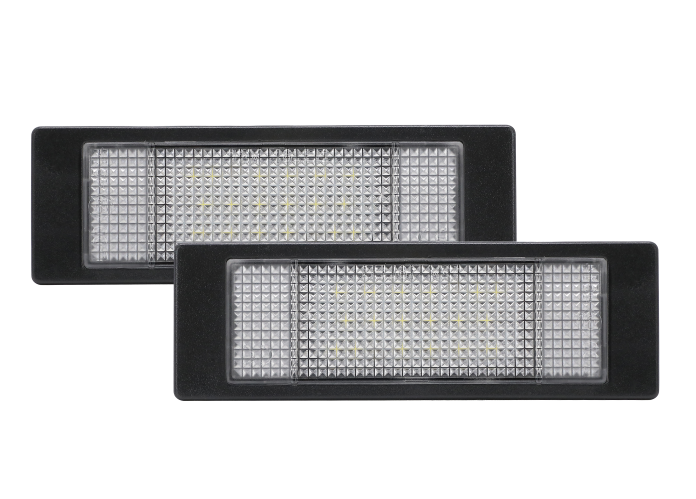 Set 2 buc lampa numar BMW Seria 1 (E81-E88, F20); Seria 6 (E63/E64, F06/F12/F13); Z4 (E85); MINI Countryman (R60), Paceman (R61) -, stanga, LED; TUNING,