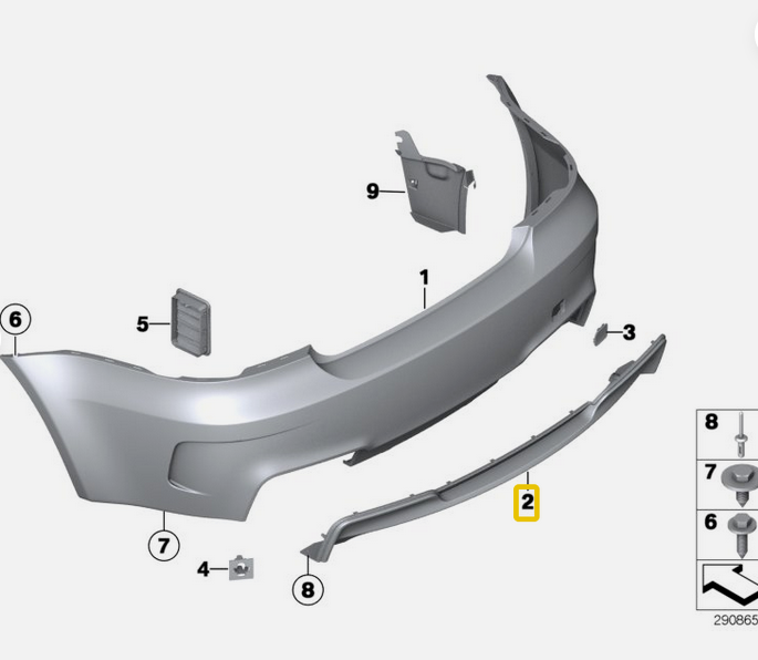 Spoiler bara spate BMW Seria 1 (E87), 2007-10.2013, grunduit, de vopsit, Model : COUPE, model : E87,