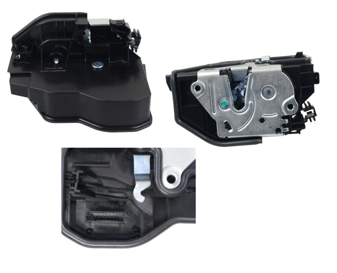 Broasca, incuietoare usa fata BMW Seria 1 E81 E82 E87 F20, Seria 2 F22, Seria 3 E90 E91, E92/E93 F30 F31, F34/F35 Seria 4 F32 F33, Seria 5 E60 E61 F10 F07, Seria 7 E65/E66 F01/F02, X1 E84, X3 E83 F25, X5 E70, X6 E71, MINI cu 4 pini, partea stanga,