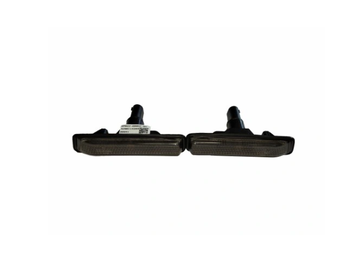 Set lampa semnalizare laterala BMW Seria 3 (E36), 1996-03.2000; X5 (E53), 01.1999-10.2006, WY5W; carcasa neagra, fumuriu; cu soclu bec; TUNING,