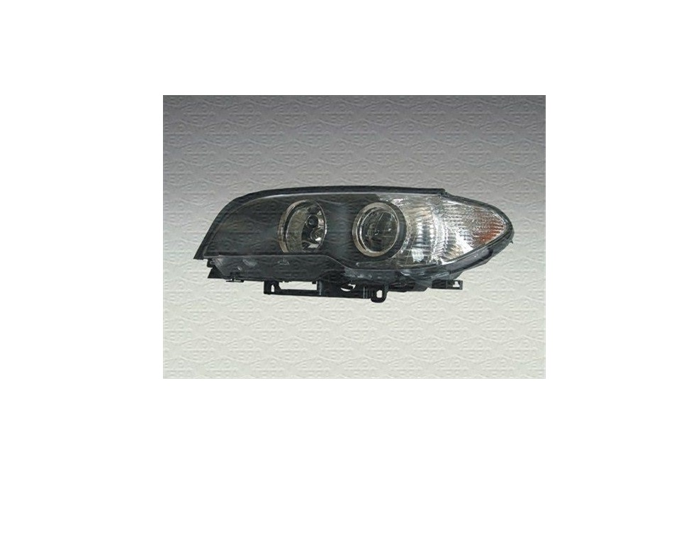 Far BMW Seria 3 (E46), COUPE/CABRIO 03.2003-09.2006, partea stanga, MAGNETI MARELLI, D2S+H7; electrical; semnalizare alba, negru reflector rim; cu motor; xenon,