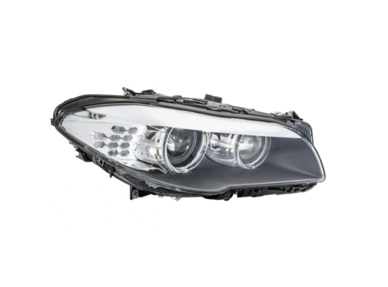 Far BMW Seria 5 (F10/F11), 12.2009-06.2013, partea dreapta, DEPO, bi-xenon; cu LED daytime running light; D1S+H7; electrical; fara discharge bulb; fara ballast; cu motor; xenon; cu lumini pentru curbe,