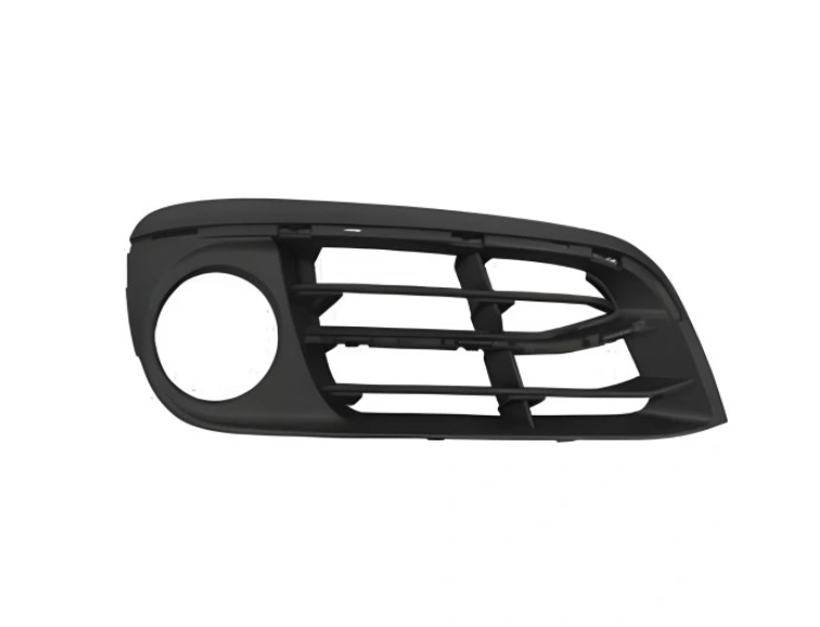 Set grila bara fata BMW Seria 5 (F10/F11), 2014-08.2017 model : Luxury, negru/crom; complet,