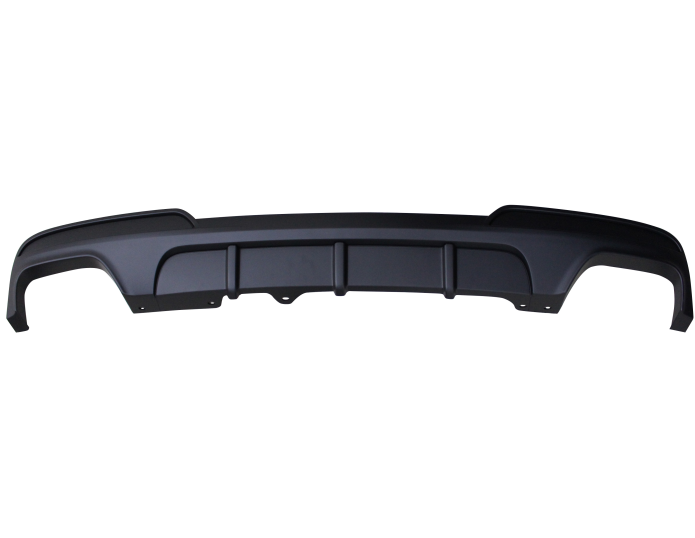Spoiler bara spate BMW Seria 5 (F10/F11), 12.2009-08.2017, negru; type M-Performance; cu gauri pentru conducte de evacuare dublu; TUNING,