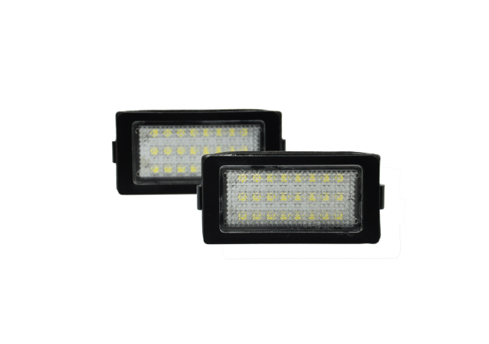 Set 2 buc lampa numar BMW Seria 7 (E38), 04.1994-12.2001, partea stanga=dreapta, LED; transparent; TUNING,