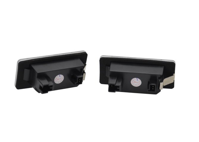 Set 2 buc lampa numar BMW Seria 1 (E81/E82/E87/E88), Seria 2 Gran Tourer (F45/46), Seria 3 (E90/E91/E92/E93/F30/31/34/35), Seria 4 (F32/F33/F36/F82/83), Seria 5 (E60/E61/F10/F11), X1 (F48), X5 (E70/F15/F85), X6 (E71/F16), stanga, LED; TUNING,