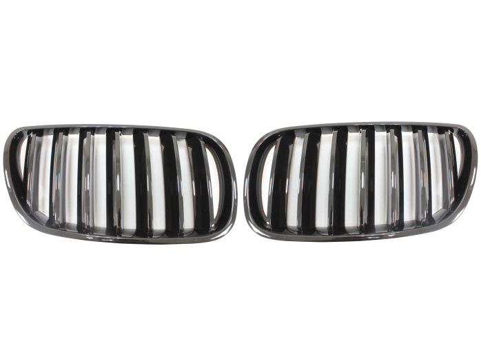 Grila masca fata fata BMW X3 (E83), 2007-11.2010, partea stanga, type M-Performance; negru, lucios; TUNING,