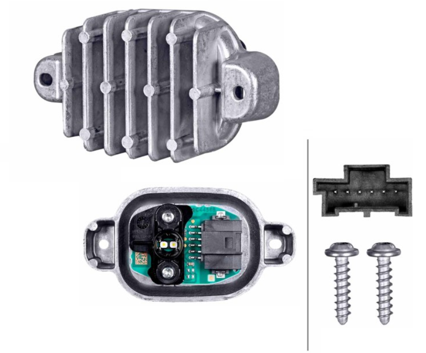 Modul LED BMW Seria 1 (F20), 05.2015-06.2019, partea stanga=dreapta, HELLA, pentru lumini de zi daytime; cu suruburi de montare; LED,