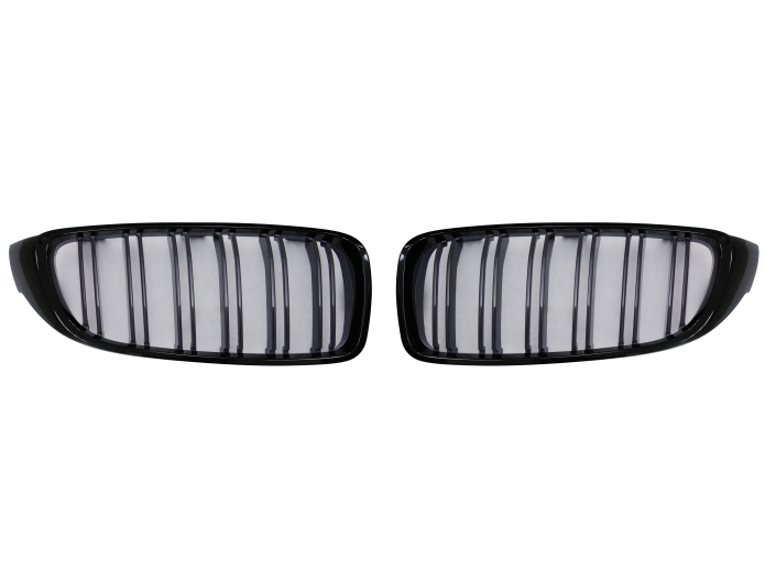 Grila masca fata fata BMW 4/4 GC (F32/F33/F36/F82/83), 12.2013-, partea stanga, type M4; negru, lucios; TUNING,