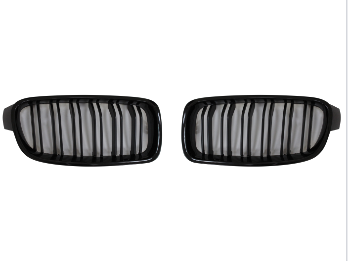 Grila masca fata fata BMW 3/3 GT (F30/31/34/35), 01.2012-12.2019, partea stanga, type M3; negru, negru lucios; TUNING,