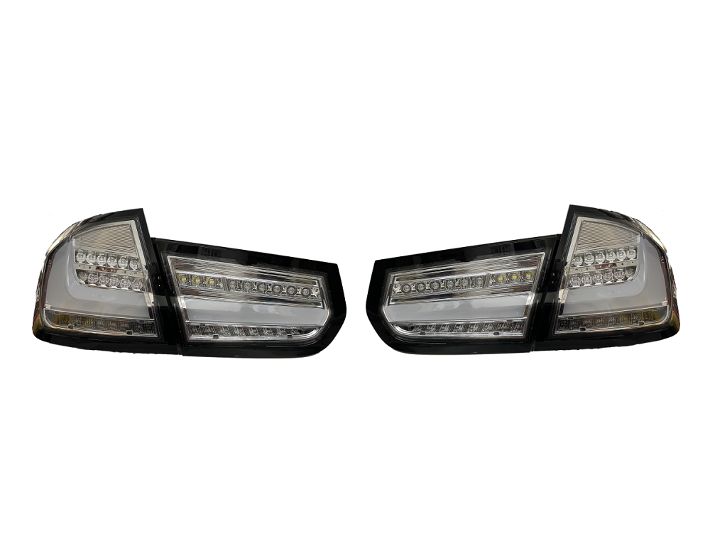 Set stopuri, lampa spate BMW Seria 3 (F30), 01.2012-2015, partea stanga, dynamic indicator; LED; crom, transparent; TUNING,