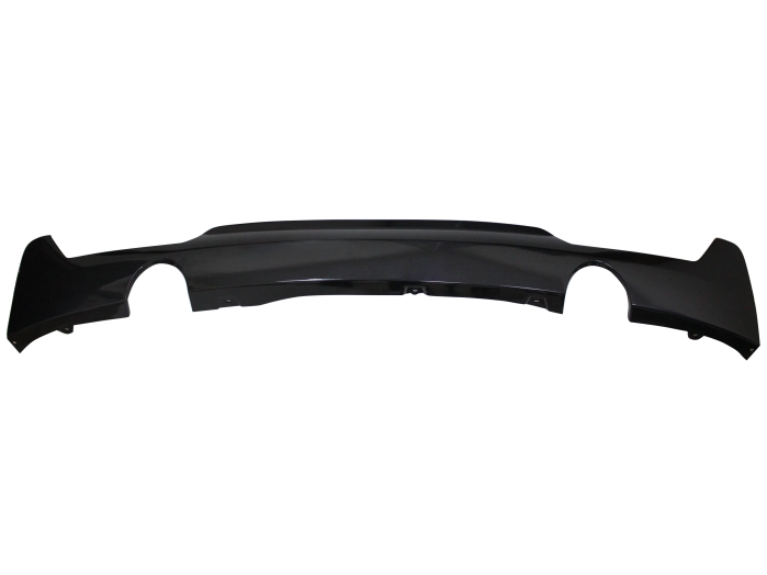 Spoiler bara spate BMW Seria 3 (F32/F33/F36), 01.2012-12.2019 COUPE, CABRIO, SEDAN, negru; type M-Tech; cu gauri pentru 2 iesiri simple; TUNING,