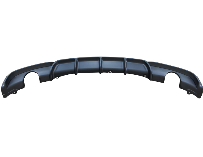 Spoiler bara spate BMW Seria 3 (F30/F31), 01.2012-12.2019, negru; type M-Performance; cu gauri pentru 2 iesiri simple; TUNING,