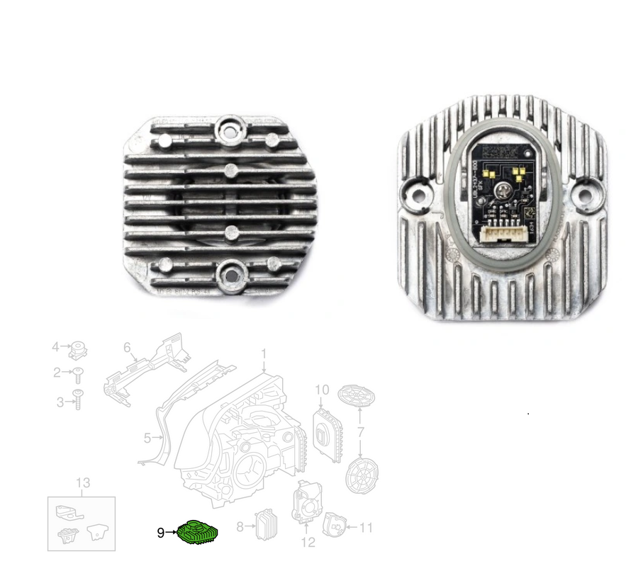 Modul LED BMW Seria 5 (G30/G31), 05.2017-08.2020, partea stanga, semnalizare in far; LED,