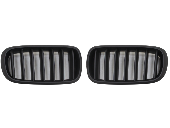 Grila masca fata fata BMW X5 (F15/F85), 10.2013-03.2019, partea stanga, negru; TUNING,