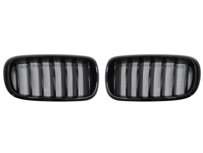 Grila masca fata fata BMW X5 (F15/F85), 10.2013-03.2019, partea stanga, negru lucios; TUNING,