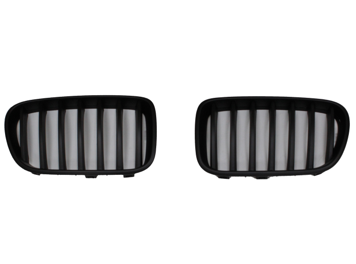 Grila masca fata fata BMW X3 (F25), 03.2014-08.2017, partea stanga, negru; TUNING,